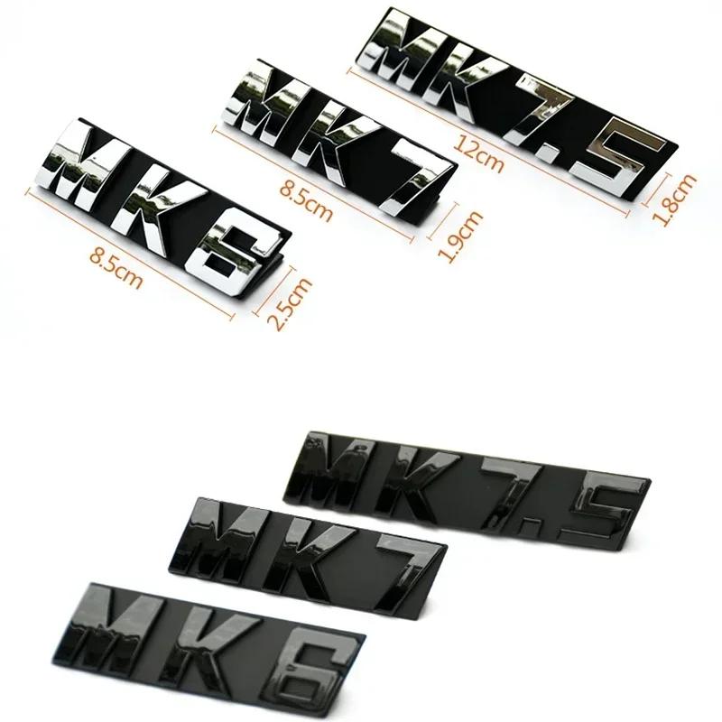 3D ABS Car Mm93 Styling Front Grille Emblem Badge Trims Decals Sticker For Volkswagen VW GOLF 6 7 MK6 MK7 MK7.5