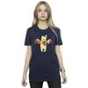 Disney Damen/Damen Winnie The Pooh Festliches Boyfriend-T-Shirt aus Baumwolle