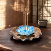 Zen Chinese Style Lotus Tabletop Incense Base Sleep Aid Lotus Censer Holder  Relaxation