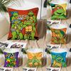 T-Teenage M-Mutant N-Ninja T-Schildpadden Animatie Kussensloop Vierkant Kussen Slaapkamer Bank Vrije Tijd Auto Woonkamer Huisdecoratie 40X40