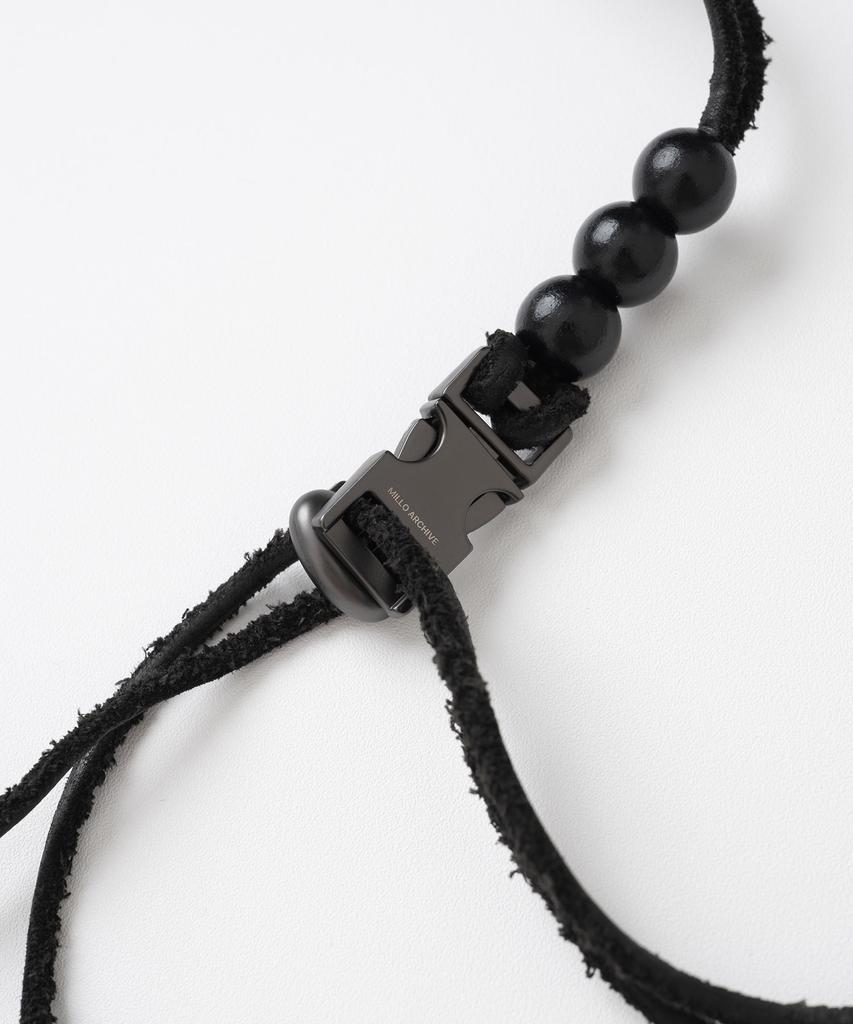 Millo Archive And Three-Way Leather Rope [Black]