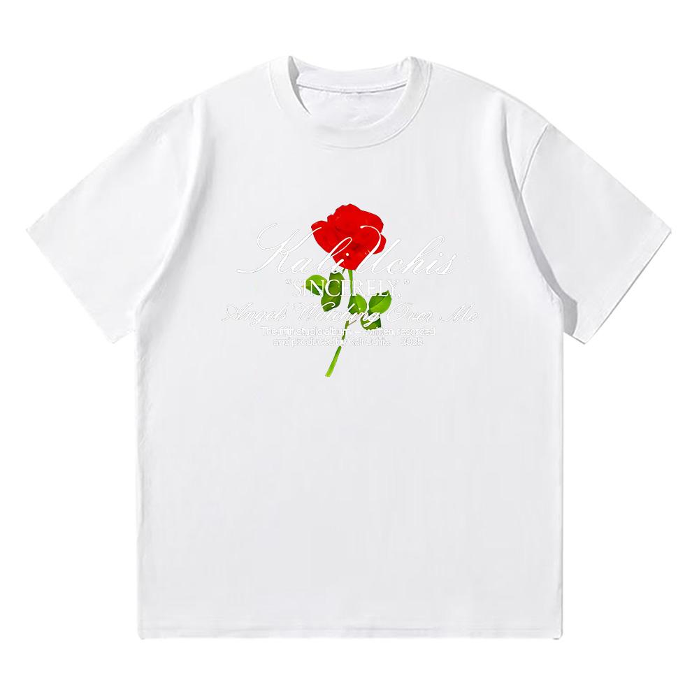 Kali Uchis Sincerely Rose Shirt T Shirt for Women/Men Casual Cotton T-shirt Summer High Quality Crewneck Short Sleeve Loose Tee