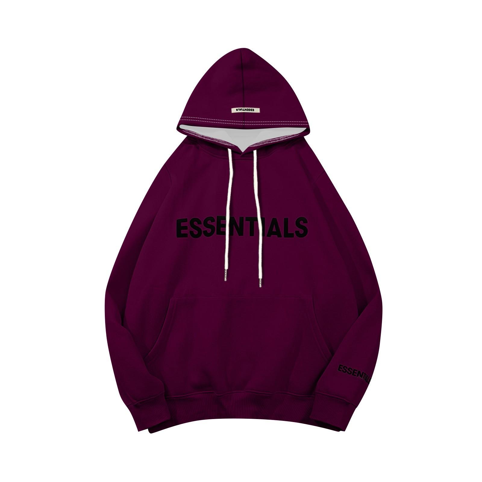 

Men s Loose Color Button Stand Collar Patch Pocket Hoodless Sweatshirt XXL винний