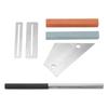 Guitar Tools Metal Hex File Silver Spacers 2 Holes Triangular Rule Grinding Stone Luthier Tool Repair Kit