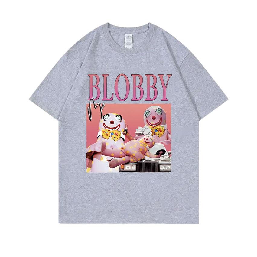 Mr Blobby Funny Meme Tshirt Unisex Women Joke Humor Tshirt Male Fashion Vintage Short Sleeve Unisex Pure Cotton Crewneck T Shirts