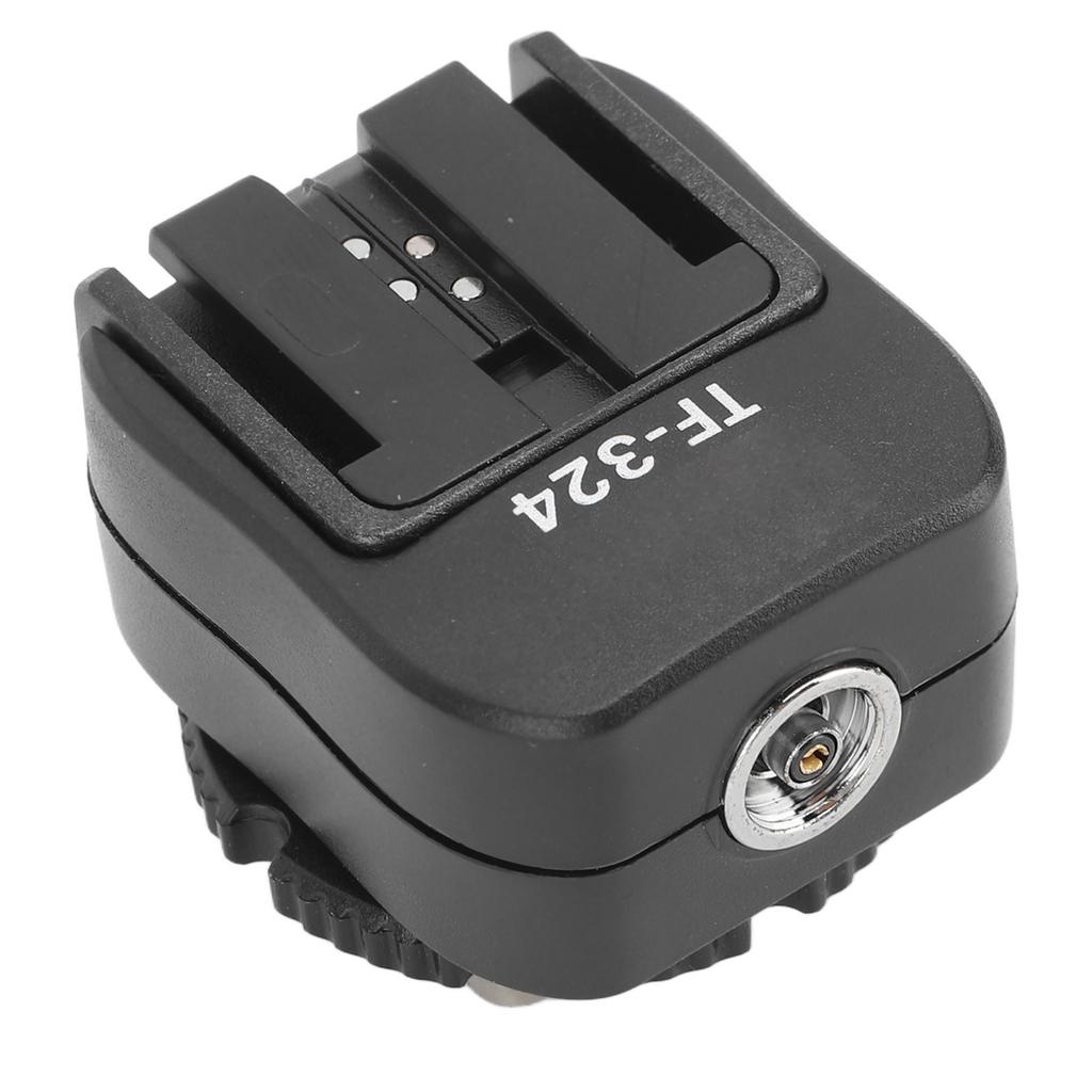 Flash Hot Shoe Adapter with PC Sync Port Easy Installation Stable Connection Camera Accessory for SB900 SB27 SB80DX