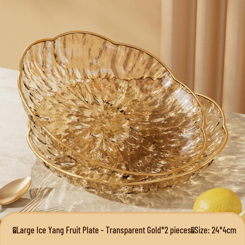 Modern Luxury Fruit and Snack Display Plate for Living Room