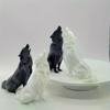 Modern Abstract Geometric Wolf Sculpture 3D Printed Plastic Statue Office Decor Indoor & Outdoor Use