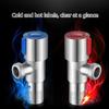 Upgraded 304 Steel Angle Faucet Convenient Water Control Solution G1/2 Thread Versatile for Kitchen Bathroom Durable