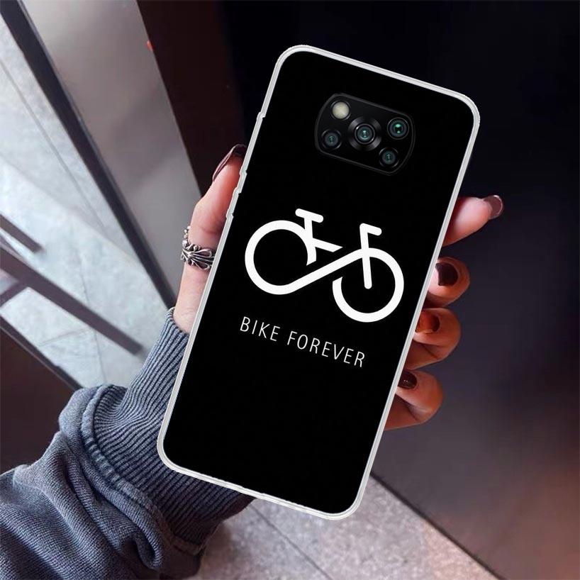 Bicycle Bike Sport Phone Case For Xiaomi Poco X7 X6 X5 Pro F7 Ultra Redmi 15C 15 13 13C 12 12C 10 10A 10C 9 9A 9C 9T Shell Poco