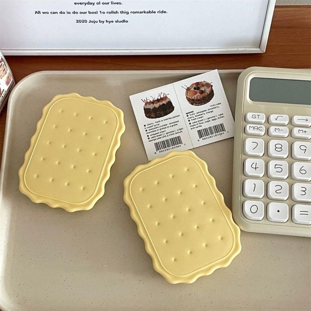 

Mini Biscuit Make-Up Mirror Cheese Biscuit Design Biscuit Pocket Mirror Daily Use round