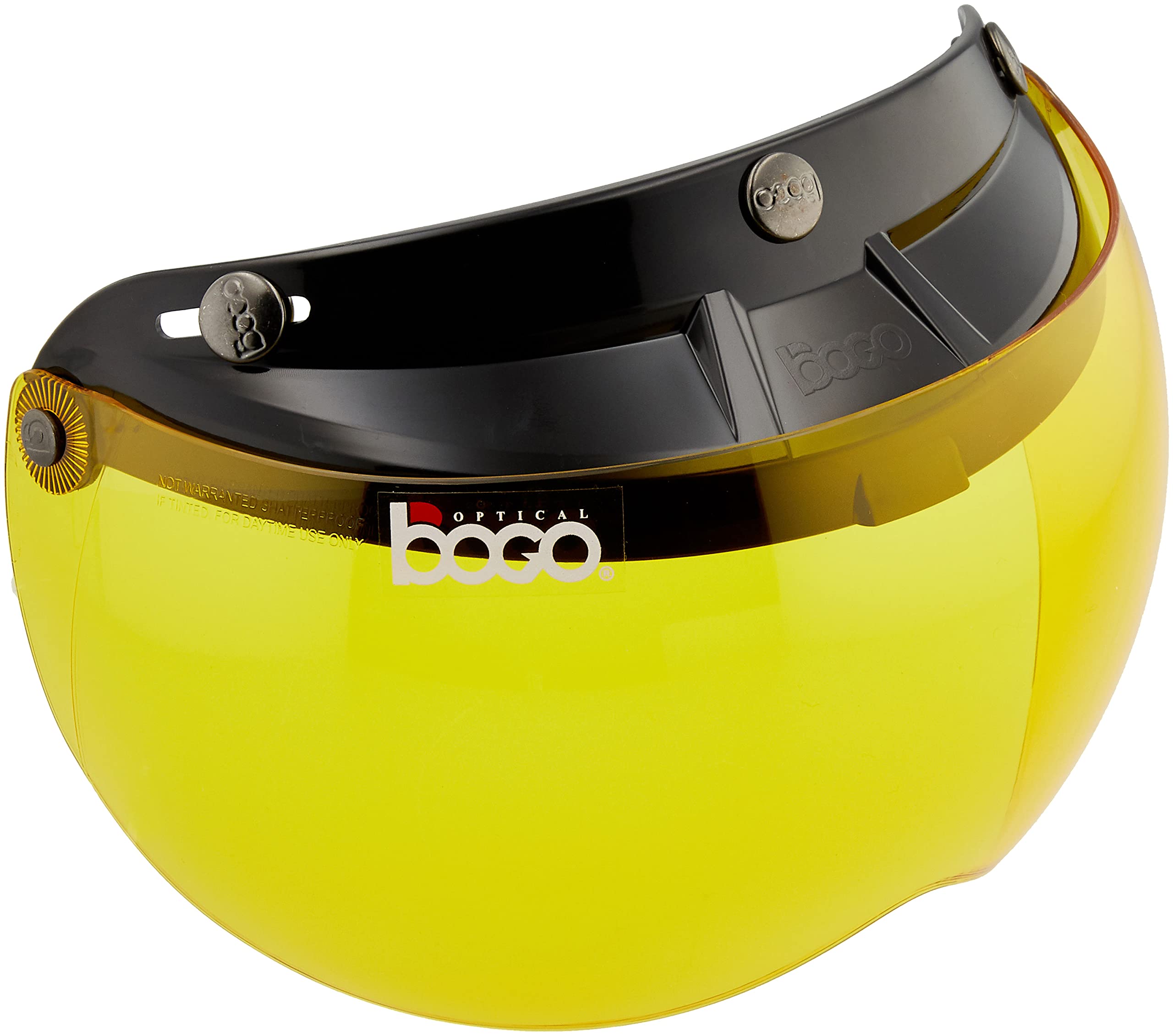 

BOGO Helmet Shield Pilot Shield Opening and Closing Type with Base Yellow Free Size Flip-up BG12-B7
