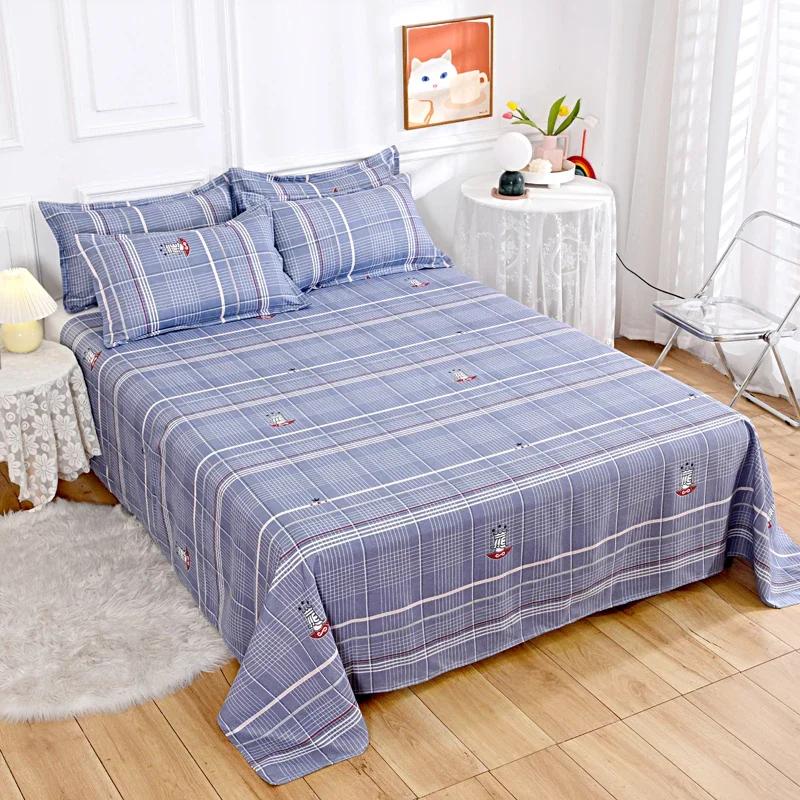 Abstrakt Geometrisk Mønster Laken Sett Soverom 3 stk Flate Laken Putetrekk Mykt Komfortabelt Dekorativt Queen Size Sengetøy Sett