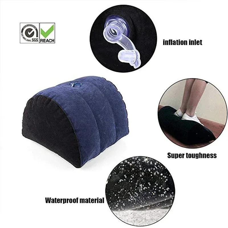 Inflatable Sex Pillow Toughable Cushion Sex Position Furniture Adult Erotic Wedge 18+ Games Cushions Couple  Dildo Mount Toy