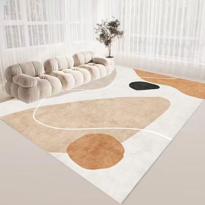 Modern Nordic CARPET FOR LIVE ROOM Simple Style Washable 200x300 Large Area Rugs Big Size Non-slip Mat for Kids Lint-free IG