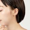 Kuma Pasta K10 Yellow Gold Diamond Freshwater Pearl Reversible Hoop Piercing Ear Cuff KMJE0039 DI [Official] [Vendome Aoyama] [Kengo + MA,YU] [Kengo