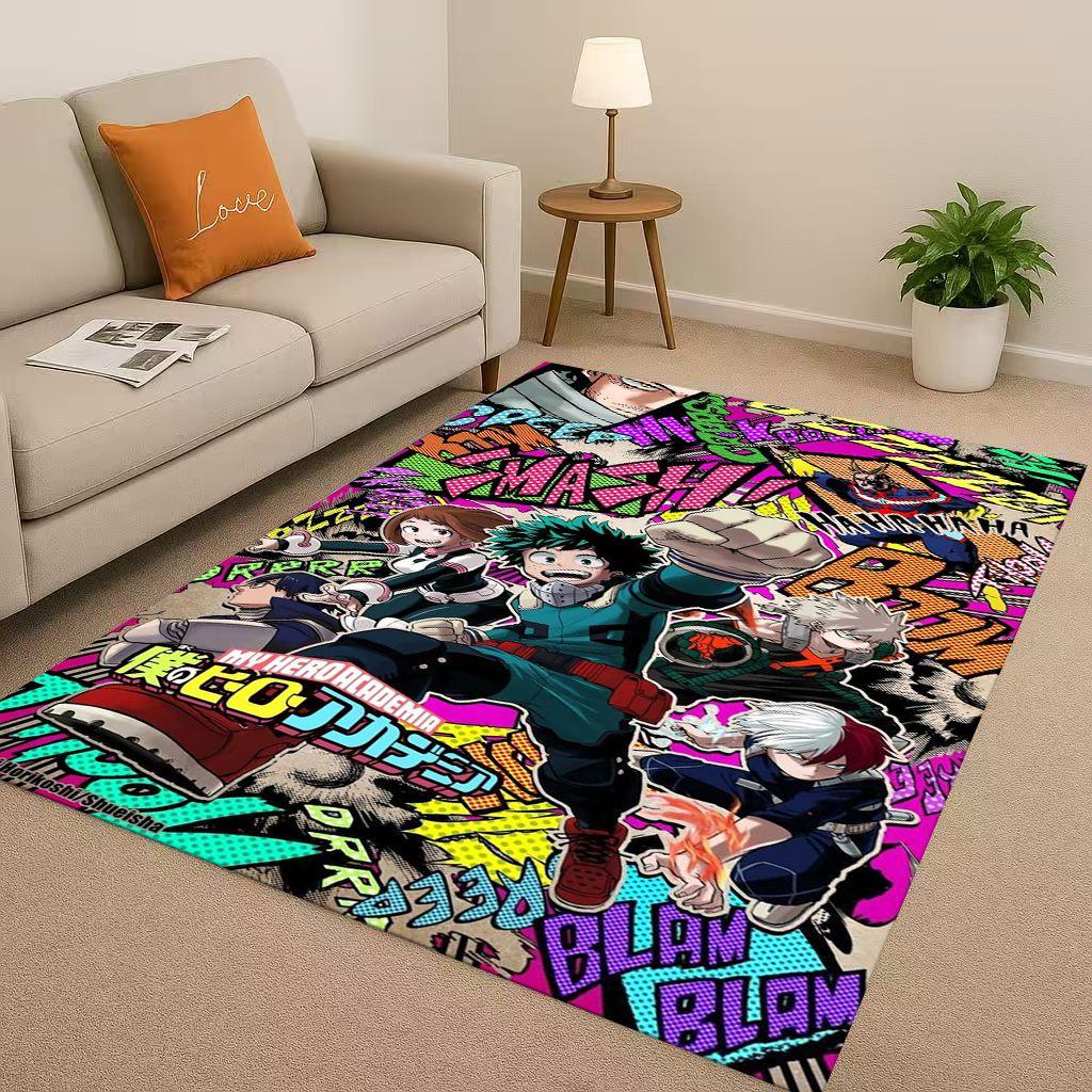 Anime My Hero Academia Bakugou Deku Kreskówka Salon Antypoślizgowy Dywanik Dywan do Sypialni Pokoju Zabaw Sofa, Dekoracja Domu Wycieraczka