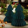 3pc Christmas Tree Honeycomb Ball Ornaments,Christmas Ball Centerpiece Honeycomb Balls,Christmas Tree Honeycomb Table Decoration
