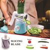 Kitchen Multifunctional Vegetable Slicer Fruit Cutter Cheese Shredder Tabletop Rotary Drum Grater
