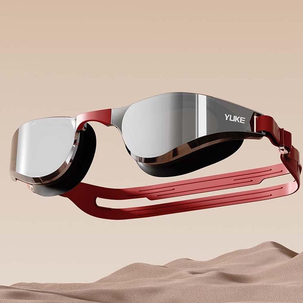 

Detachable Nosepiece Anti-UV Swim Glasses Waterproof Anti-fog Swim Eyewear Diving Mask красный