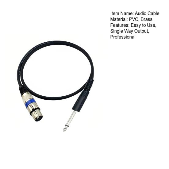 2M 6.35MM to XLR Audio Cable Guitars Microphones Speakers Mixers 6.35MM Male to XLR 3Pin Female Audio Stereo Cable Adapter Cord