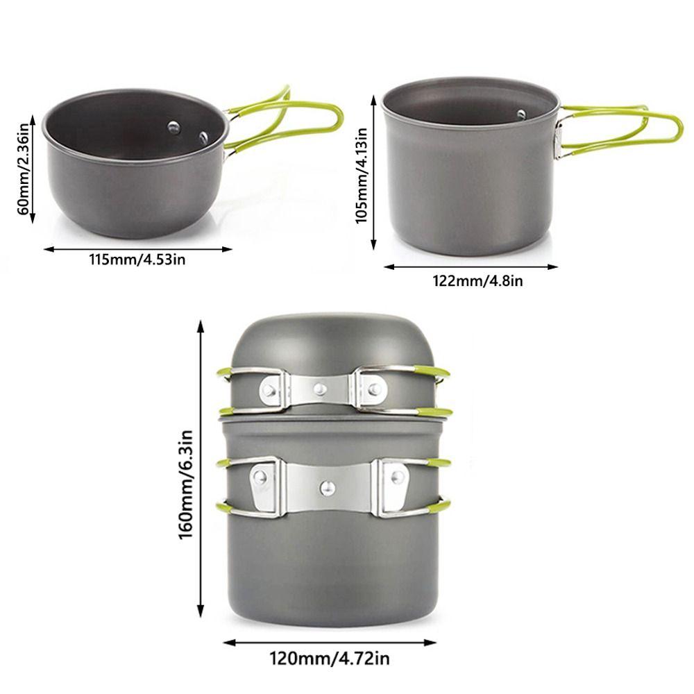 Hard Aluminum Alloy Material Camping Cookware Lightweight Outdoor Tableware  Backpacking