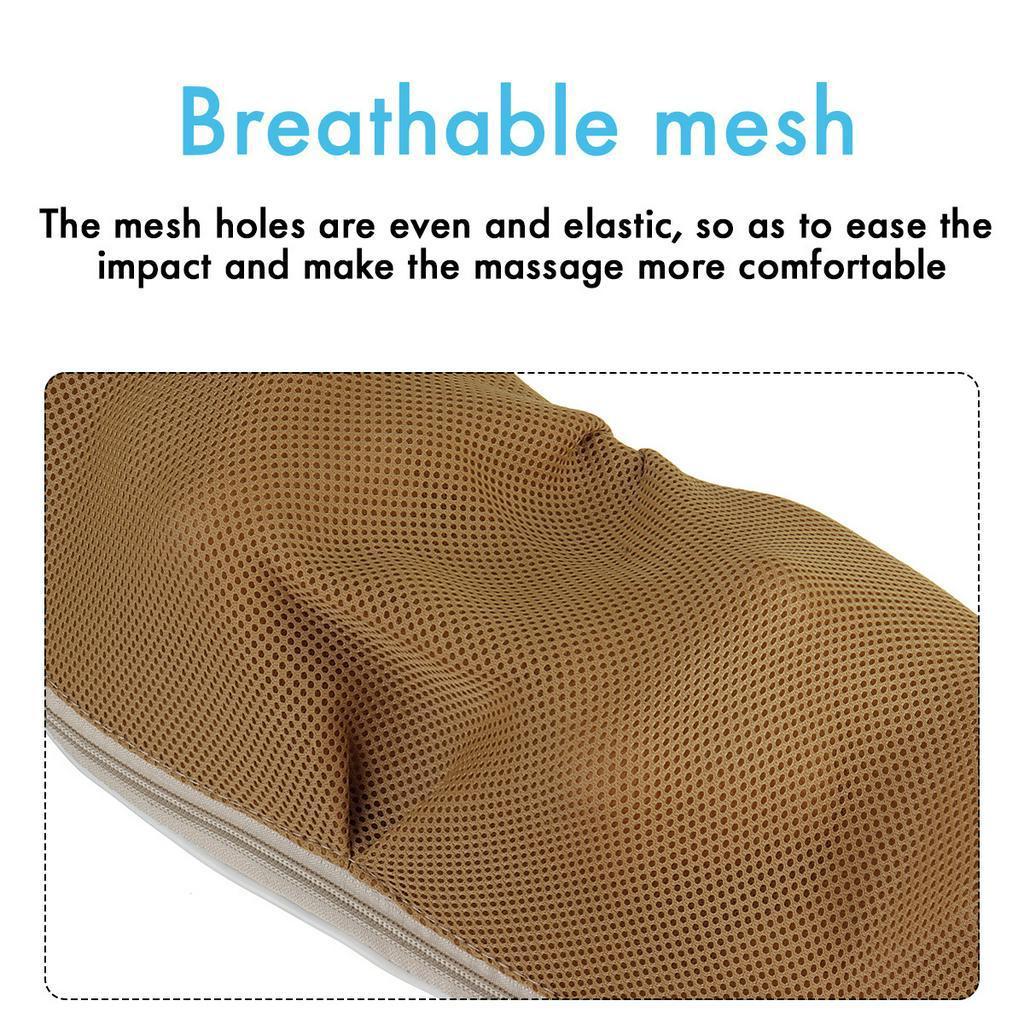 100-220V Cordless Rechargeable Neck Shoulder Massager Shiatsu Massage 3D Nodes Bidirectional Rotation Optional Heat