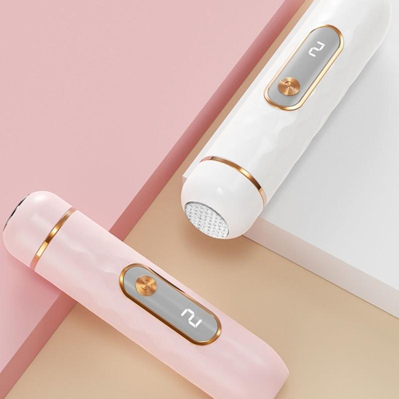 Type-C Rechargeable Electric Foot File with Two Grinding Heads, Heel Care Tool for Dead Skin and Daily Pedicure Use