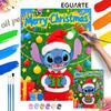 Stitch Christmas Tree Oil Painting Art Kit Handmade Painting Diy Home Decoration