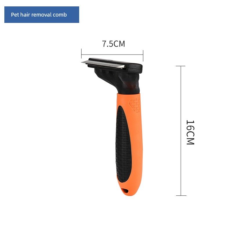 

Расческа для питомцев Расческа для удаления кошачьей шерсти Нож для шерсти Зоотовары Расческа для удаления шерсти Триммер для шерсти Собака Распутывание колтунов Удаление шерсти Medium-D02 + tooth scissors + rake comb