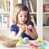 Birthday Party Plastic Assorted Eggs DIY Educational Toys Fillable Easter Egg Colourful Easter Egg