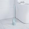 Double-sided Plastic Cleaning Toilet Brush Handle Long Bathroom Scrub Bended Set