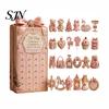 Balcony Hanging Pendant Heritage Acrylic Advent Calendar, Decorative Ornament, Durable Lightweight Christmas Calendar Blind Box for Home Bedroom