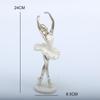 Ballerina Figurine Collectible Art Sculpture Desk Ornament for Table Centerpiece Living Room Shelf Bookshelf Home Decoration