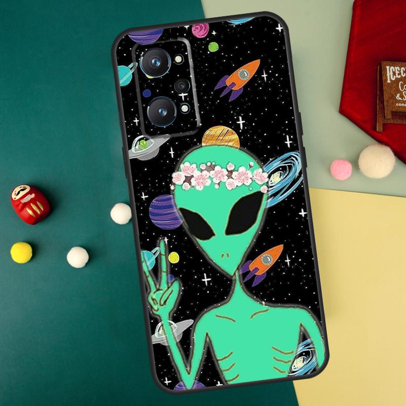 Aesthetics Cartoon Alien Space For Realme 15 Pro GT7 C55 C71 C53 C67 C75 C61 C33 C63 C51 C65 10 11 12 13 14 Pro Plus Case