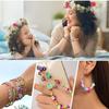 Bead Bracelet Making Kit with Mixed Color Animal Fruit Flower Letter Beads for Jewelry Making