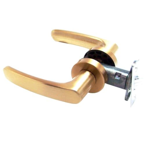 Kawaguchi Giken Door Lever, Interior Lock, AL Series, Boxed, Satin Gold, AL-33-1M-SG