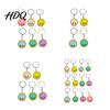 Calming Tactile Keychain Stress Relief Keychain with Steamed Bun Pendant Fidget Clicker Commute Feedback