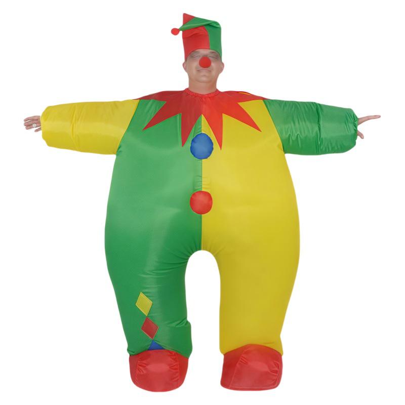 Funny Cartoon Clown Inflatable Costume for Halloween Party Performance