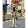 Women's Mid-Length Hooded Coat 2025: Plush Double-Sided Furry Imitation Lambswool for Winter