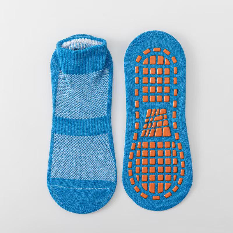 Rutschfeste Trampolin- und Spielplatzsocken für Kinder und Erwachsene - Wadenhoch für Yoga, Baby-Erziehung und Teppichgebrauch