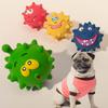 Pet Latex Toys - Latex Sound-producing Expressive Face Ball - Small Dog Toy for Teething and Cleaning Teeth - Dog-shaped Toy