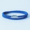 2025 Fashion Hexagonal Geometric Stainless Steel Bracelet Man Magnetic Buckle Jewelry Multi-layer Rope Bracelets Friendship Gift