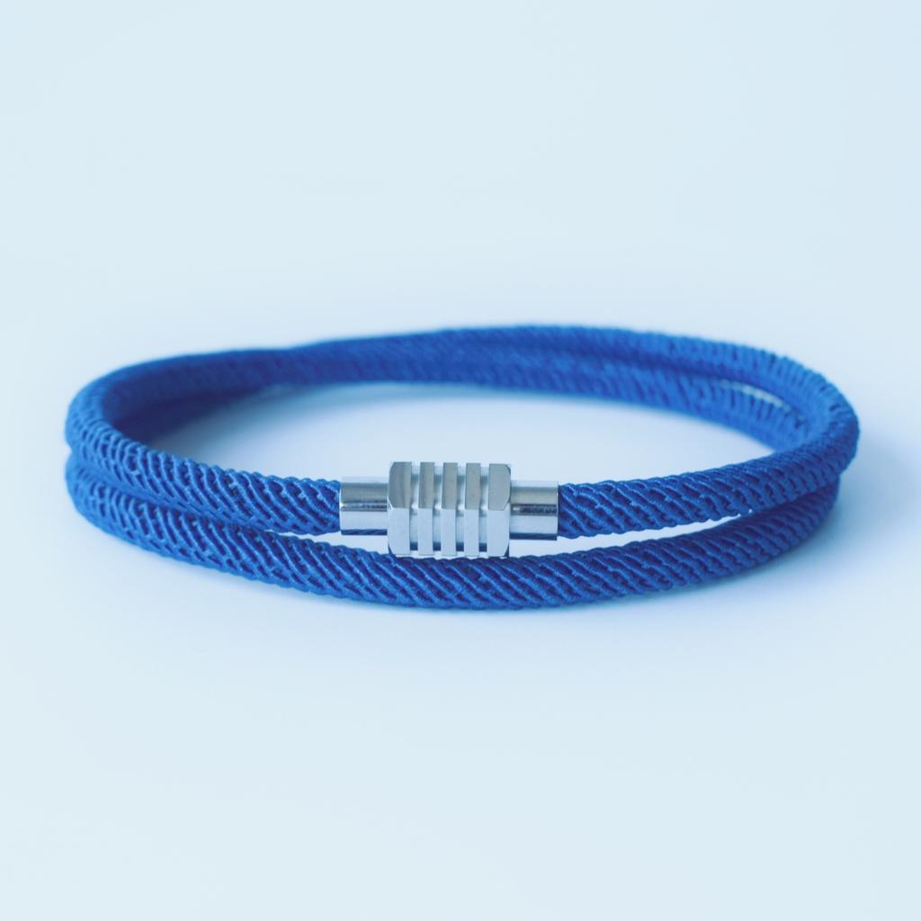 2025 Fashion Hexagonal Geometric Stainless Steel Bracelet Man Magnetic Buckle Jewelry Multi-layer Rope Bracelets Friendship Gift
