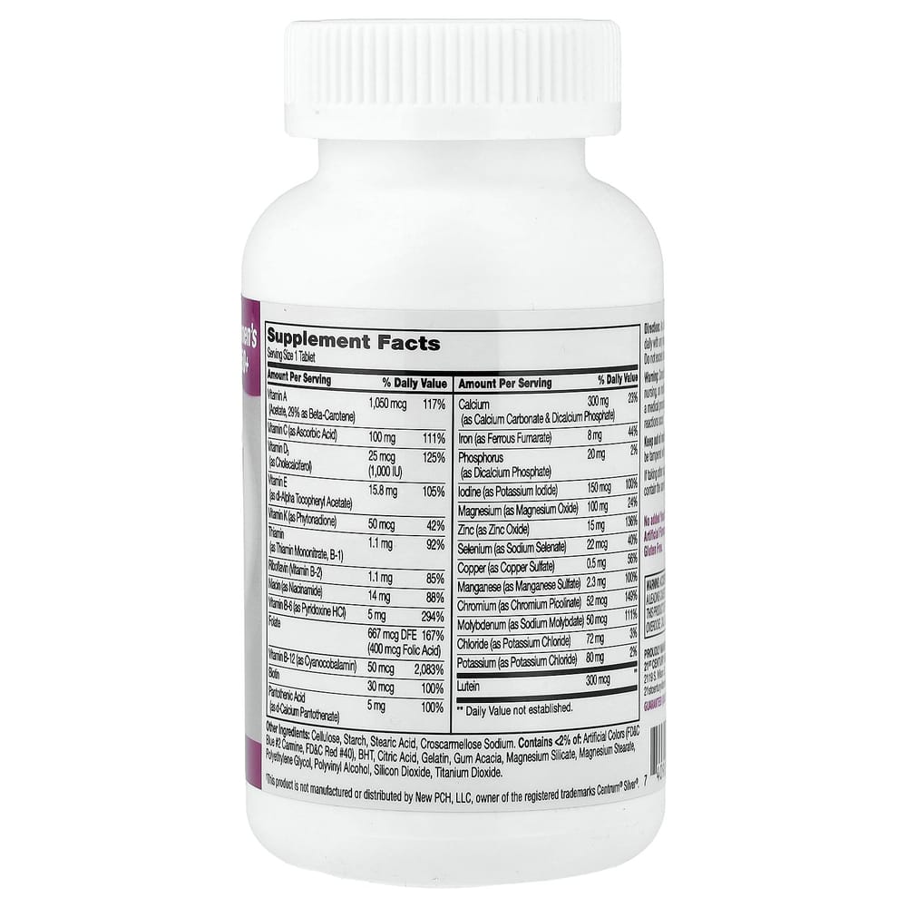 21st Century Sentry Senior Multivitamin & Multimineral Supplement for Women 50+, 100 Tablets