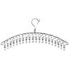 Stainless Steel Windproof Multi-Clip Clothes Drying Rack for Home and Dorm