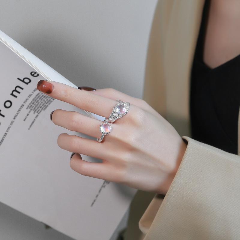 Lindon Klassisk Kopparlegering Zirkon Ring Dam Smycken Bröllopslöfte Festpresent