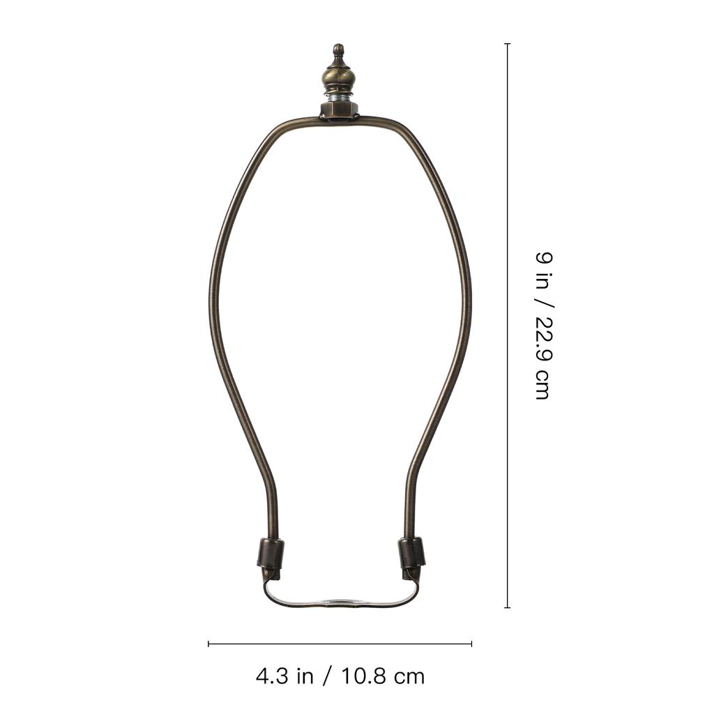 1pc Horn Lamp Bracket 10Mm Bottom Hole Diameter 6 Inch Bronze Iron Lampshade Frame For Lamp Shade Harp Fitting Lighting