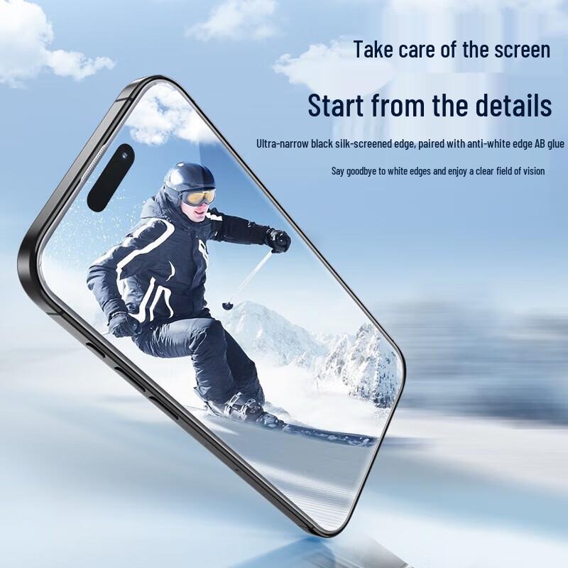 Mr. Blue Gorilla iPhone 16 Pro Tempered Glass Screen Protector (2-Pack)