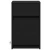 Vidaxl LED Nightstand, Black, Wood-Based Material